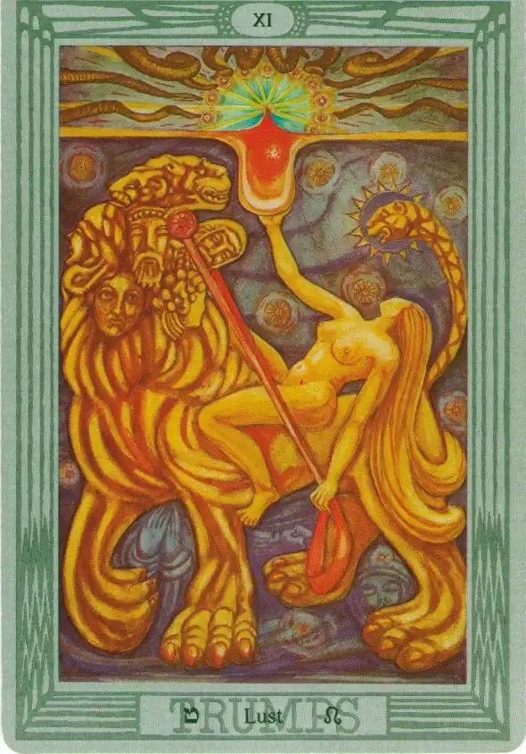 Lust from Crowley & Harris's Thoth Tarot
