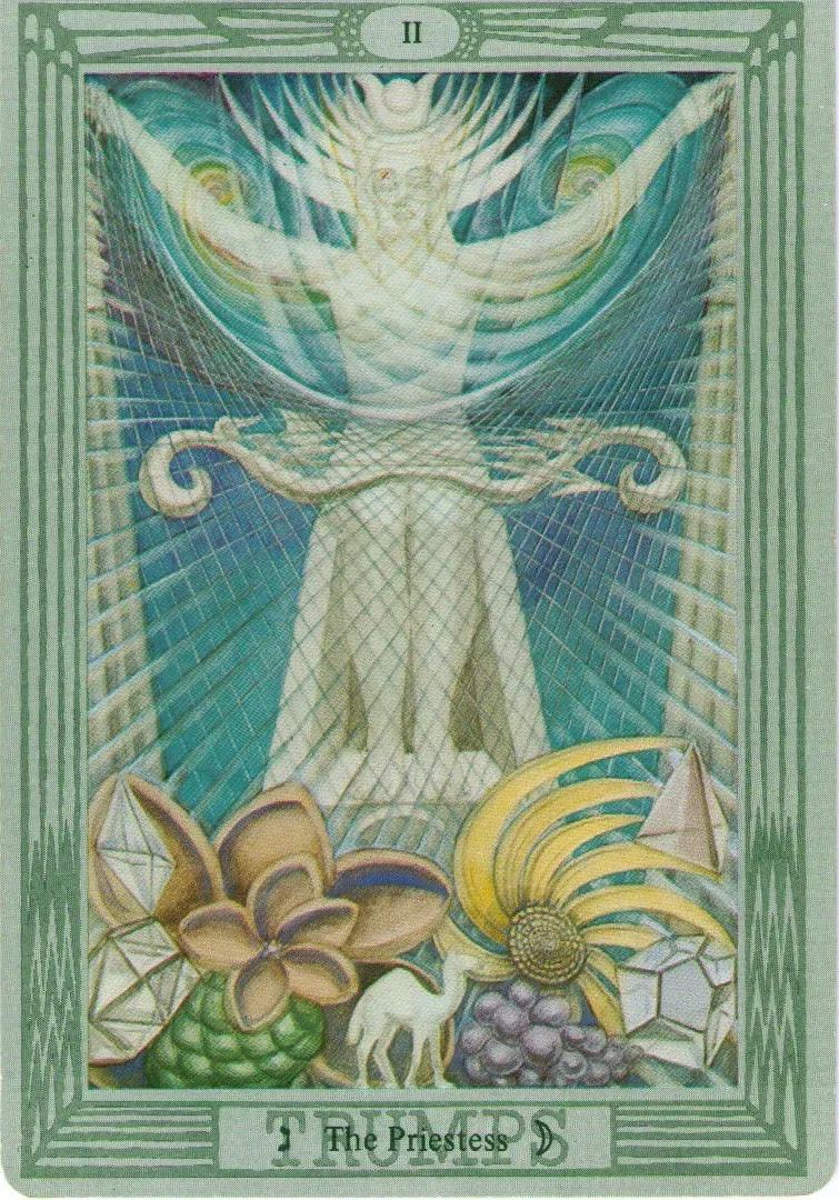 The Priestess from Crowley &#x26; Harris&#x27;s Thoth Tarot