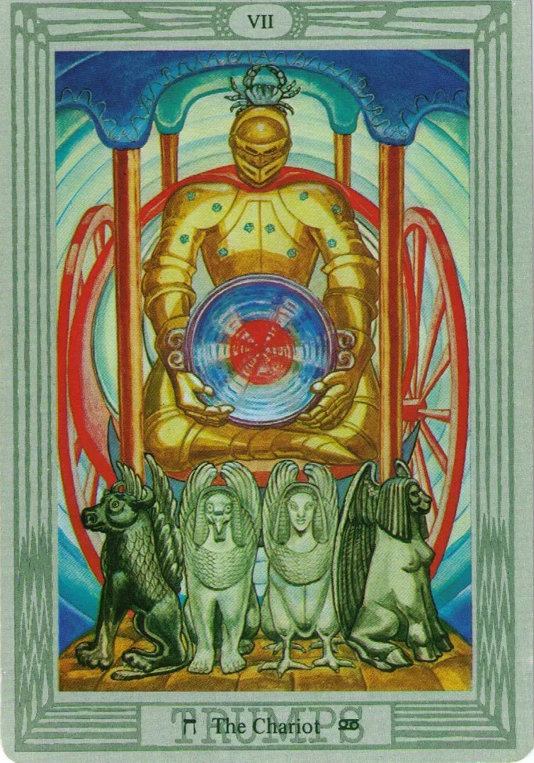 The Chariot from Crowley &#x26; Harris&#x27;s Thoth Tarot