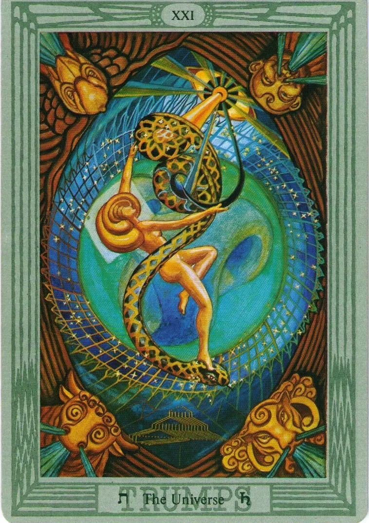 The Universe from Crowley &#x26; Harris&#x27;s Thoth Tarot