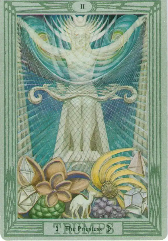 The Priestess from Crowley & Harris's Thoth Tarot